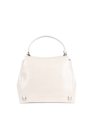 Женская сумка-рюкзак MIRATON кожаная белая - фото 3 - Miraton