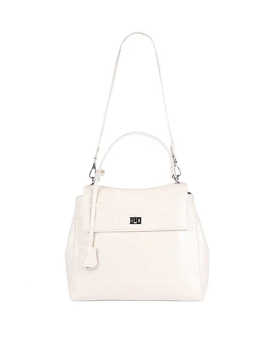 Жіноча сумка-рюкзак MIRATON шкіряна біла(82531-2) - фото 8 - Miraton