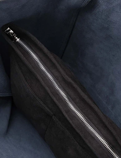 Женская сумка шоппер кожаная черная - фото 6 - Miraton