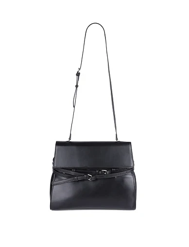 Женская сумка тоут MIRATON кожаная черная - фото 6 - Miraton