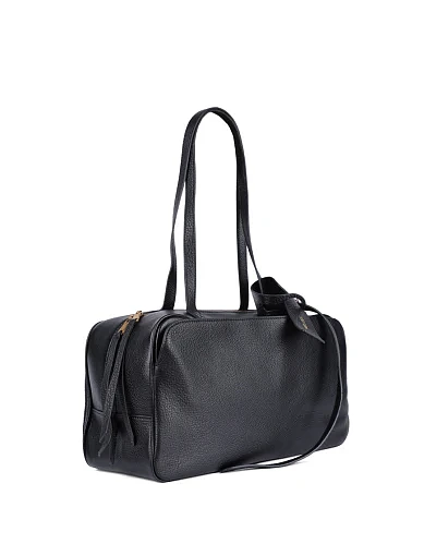 Жіноча сумка через плече MIRATON шкіряна чорна(2373) - фото 3 - Miraton