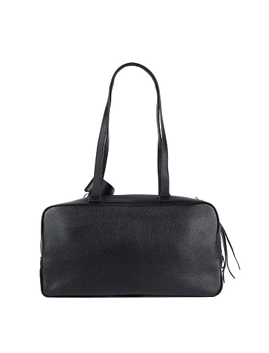 Жіноча сумка через плече MIRATON шкіряна чорна(2373) - фото 4 - Miraton