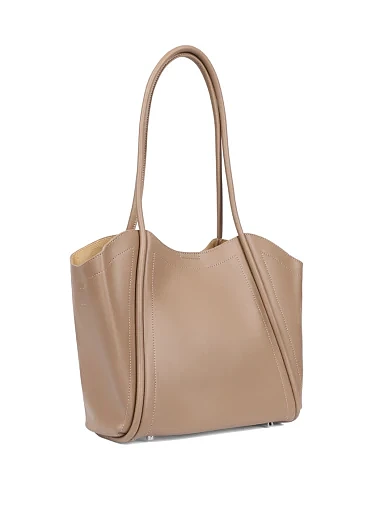 Жіноча сумка шкіряна бежева - фото 2 - Miraton