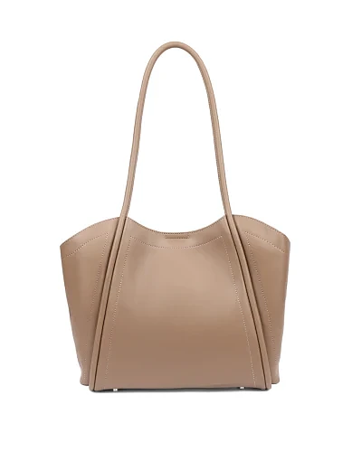 Жіноча сумка шкіряна бежева - фото 3 - Miraton