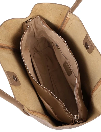 Жіноча сумка шкіряна бежева - фото 5 - Miraton