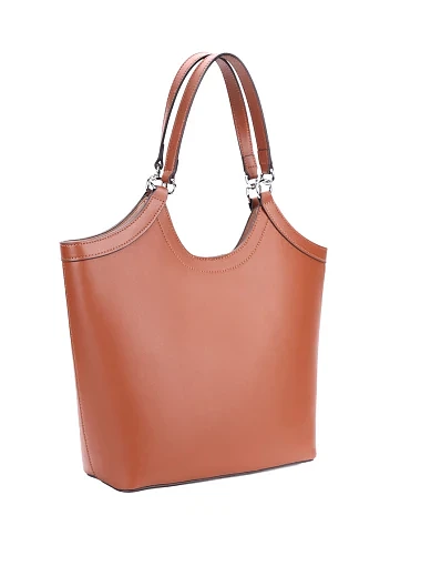 Жіноча сумка шоппер шкіряна кемел(3134S-2) - фото 3 - Miraton