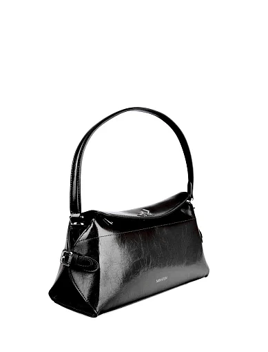 Жіноча сумка через плече MIRATON шкіряна чорна - фото 2 - Miraton