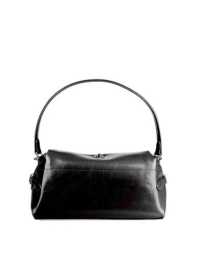 Жіноча сумка через плече MIRATON шкіряна чорна - фото 3 - Miraton