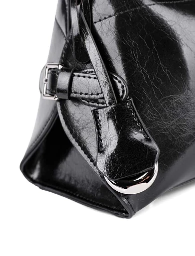 Жіноча сумка через плече MIRATON шкіряна чорна(F9901-1) - фото 7 - Miraton