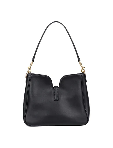 Женская сумка через плечо кожаная черная - фото 3 - Miraton