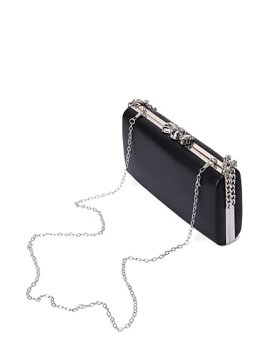 Женский клатч минодьер из экокожи черный - фото 6 - Miraton