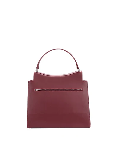 Жіноча сумка тоут шкіряна бордова(50035-2) - фото 3 - Miraton
