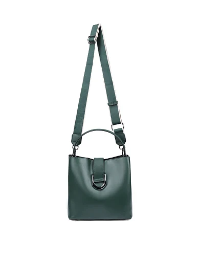 Женская сумка кожаная зеленая - фото 6 - Miraton
