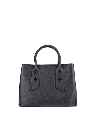 Жіноча сумка тоут MIRATON шкіряна чорна(M8711-1) - фото 3 - Miraton