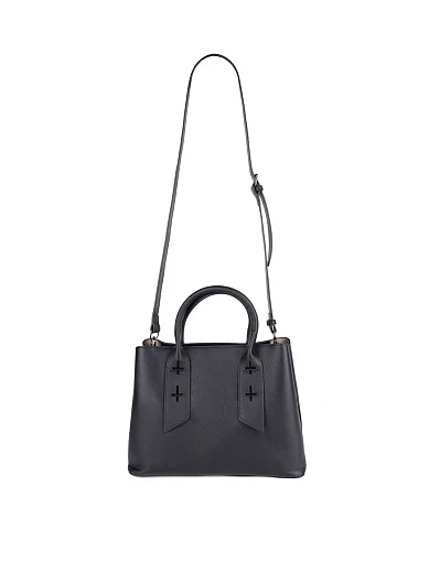 Жіноча сумка тоут MIRATON шкіряна чорна(M8711-1) - фото 6 - Miraton