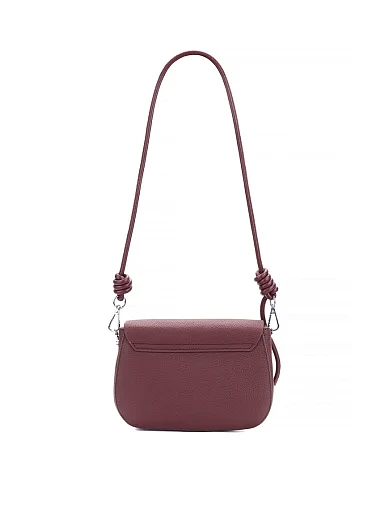 Жіноча сумка крос-боді шкіряна бордова - фото 3 - Miraton