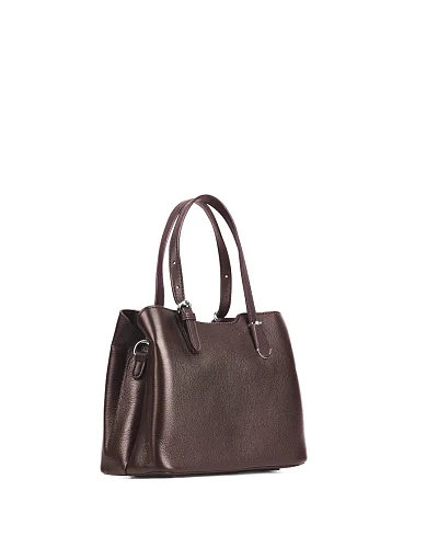 Жіноча сумка шкіряна коричнева - фото 3 - Miraton