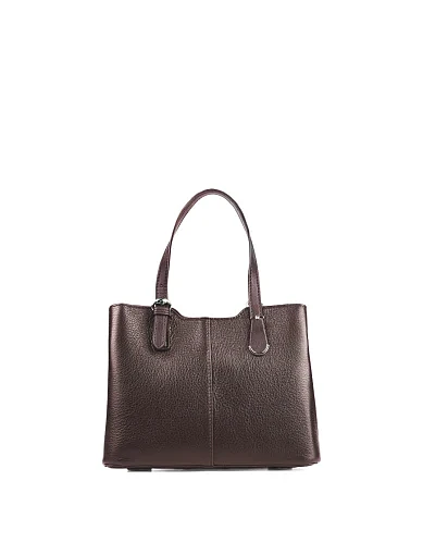 Жіноча сумка шкіряна коричнева - фото 4 - Miraton