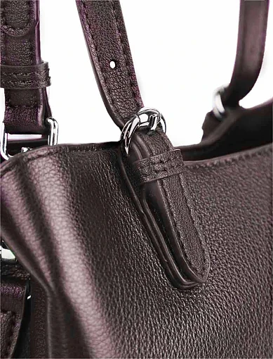 Жіноча сумка шкіряна коричнева - фото 5 - Miraton