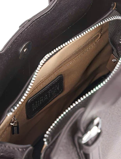 Жіноча сумка шкіряна коричнева - фото 6 - Miraton