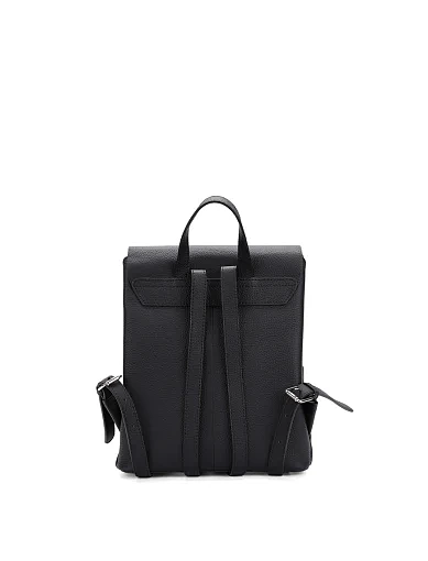 Женский рюкзак кожаный черный - фото 3 - Miraton