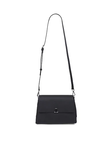 Жіноча сумка через плече шкіряна чорна(83360-1) - фото 4 - Miraton