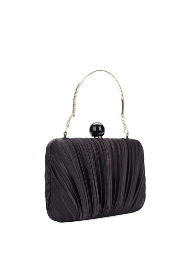 Жіночий клатч тканинний чорний - фото 2 - Miraton