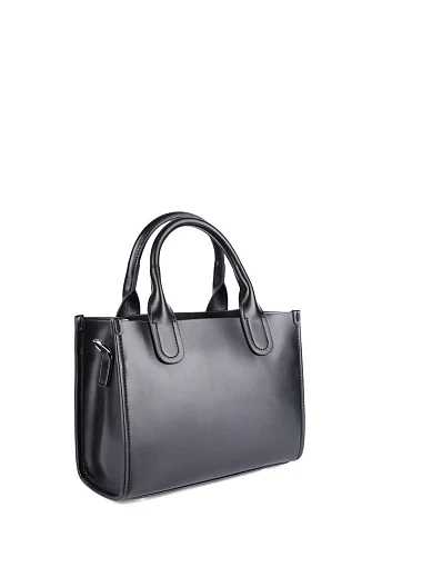 Жіноча сумка шкіряна чорна - фото 3 - Miraton