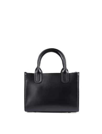 Жіноча сумка шкіряна чорна - фото 4 - Miraton