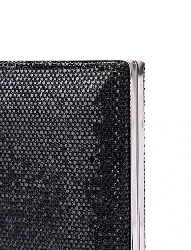 Женская сумка с камнями черная - фото 4 - Miraton