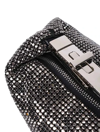 Жіноча сумка з камінням чорна - фото 4 - Miraton
