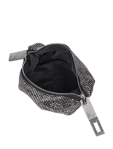 Жіноча сумка з камінням чорна - фото 5 - Miraton