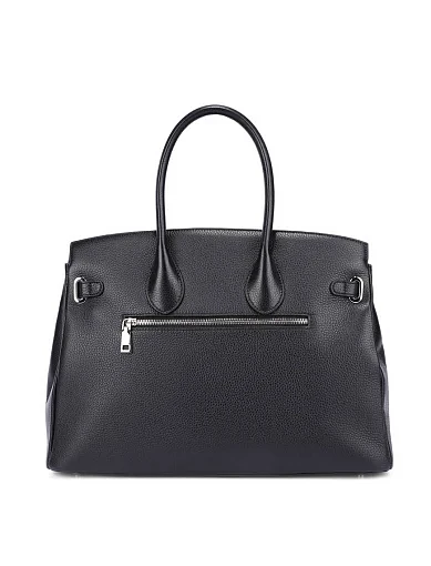 Жіноча сумка шкіряна чорна(LB-241039) - фото 4 - Miraton