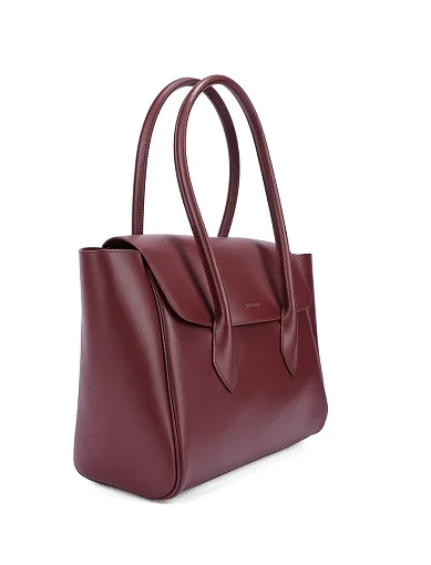 Жіноча сумка шкіряна бордова(LB-25414) - фото 3 - Miraton