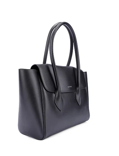 Жіноча сумка шкіряна чорна(LB-25414) - фото 3 - Miraton