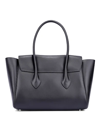 Жіноча сумка шкіряна чорна(LB-25414) - фото 4 - Miraton