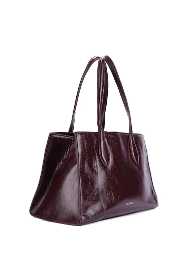 Жіноча сумка шкіряна бордова - фото 3 - Miraton