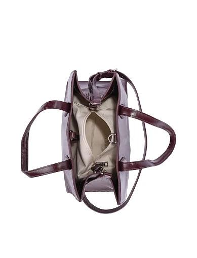 Жіноча сумка шкіряна бордова - фото 7 - Miraton