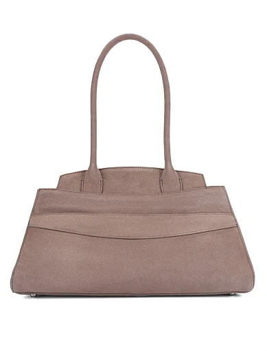 Женская сумка замшевая серая - фото 3 - Miraton