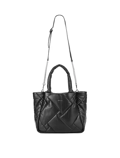 Жіноча сумка шкіряна чорна - фото 6 - Miraton