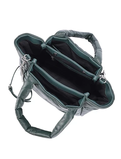 Жіноча сумка шкіряна зелена - фото 5 - Miraton