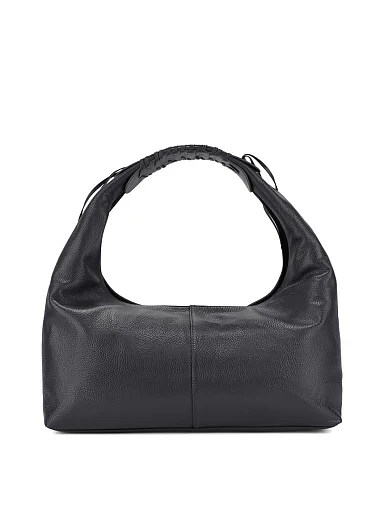 Жіноча сумка шкіряна чорна - фото 4 - Miraton