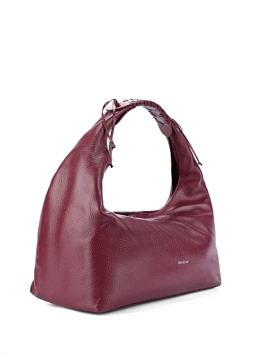 Жіноча сумка шкіряна бордова - фото 3 - Miraton