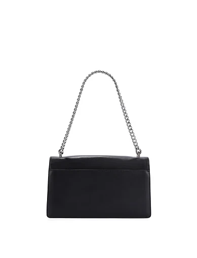 Жіноча сумка через плече шкіряна чорна - фото 3 - Miraton