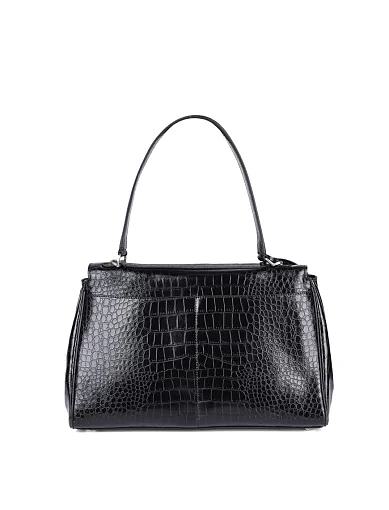 Женская сумка тоут MIRATON кожаная черная - фото 5 - Miraton