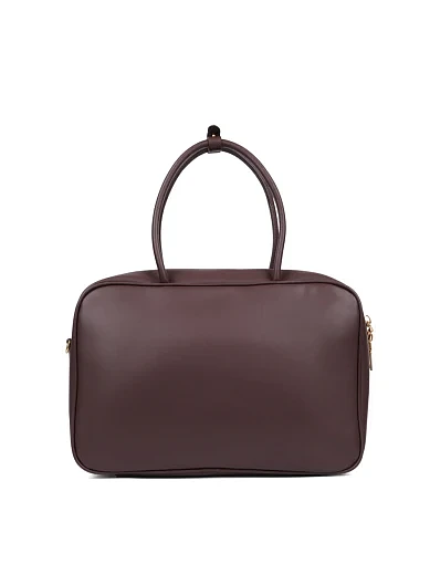 Жіноча сумка тоут шкіряна коричнева - фото 3 - Miraton