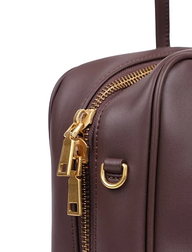 Жіноча сумка тоут шкіряна коричнева - фото 4 - Miraton