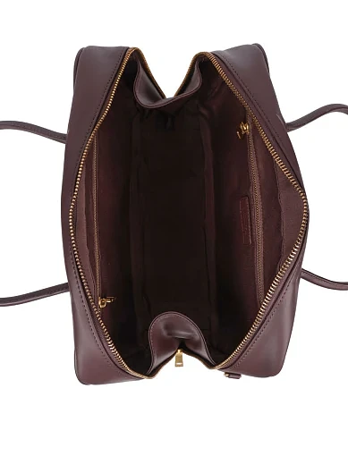 Жіноча сумка тоут шкіряна коричнева - фото 5 - Miraton