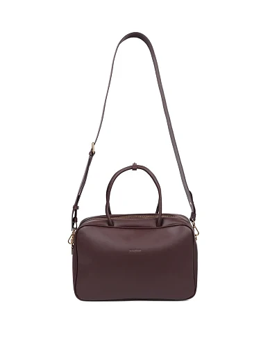 Жіноча сумка тоут шкіряна коричнева(87117-1) - фото 7 - Miraton