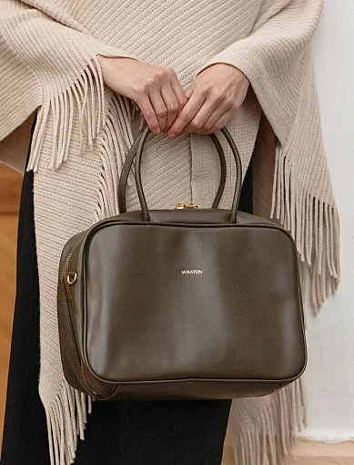 Жіноча сумка тоут шкіряна зелена(87117-2) - фото 9 - Miraton